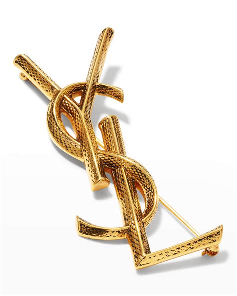 ysl snakeskin|ysl snake textured brooch.